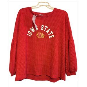 Gameday Couture NWT Iowa State University Sports Slip Over Stretch Knit Top Size